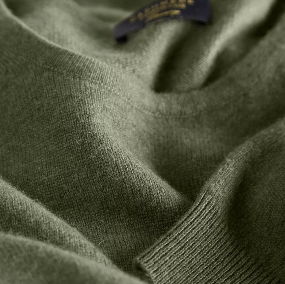 Charter Club Crewneck Women's 100% Cashmere Green Sweater Size Small - Picture 9 of 11